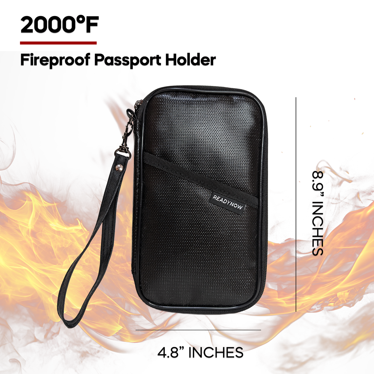 Fireproof Travel RFID Blocking Passport Holder Wallet Multi-functional Organizer, Large Family Capacity for Passports, Cards, and Documents